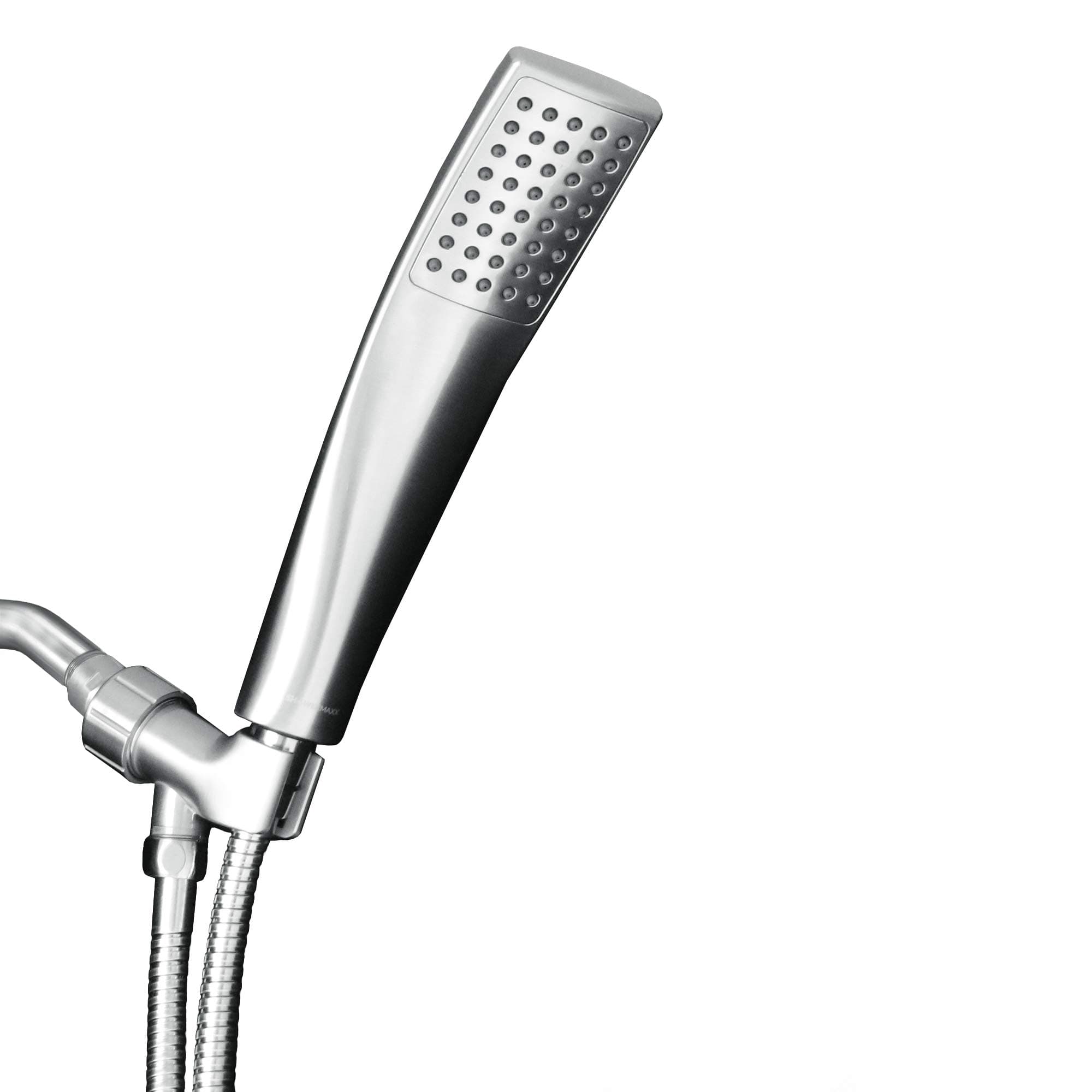 Luxury Spa Series: Chrome Hand Held Shower Head, 2.3 inch High Pressue Handheld Showerhead with Extra-Long Stainless Steel Hose, Experience MAXX Comfort and Elegance (Chrome Polished)