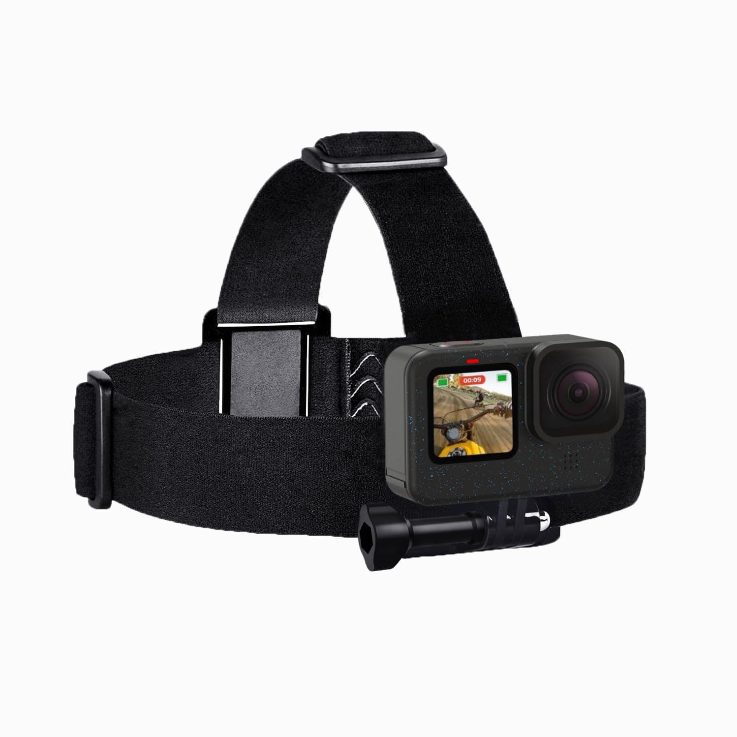 Head Strap Mount Compatible with GoPro Hero 13, 12, 11, 10, 9, 8, 7, 6, 5, 4, Session, 3+, 3, 2, 1, Hero(2018), Fusion, Max, DJI Osmo Action Cameras