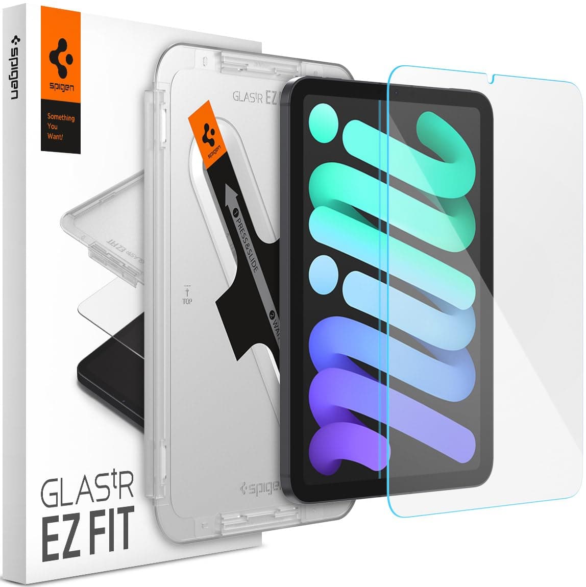 Spigen EZ Fit Tempered Glass Screen Protector Guard for iPad Mini 7 (2024), Mini 6 (2021) 8.3 inch - 1 Pack