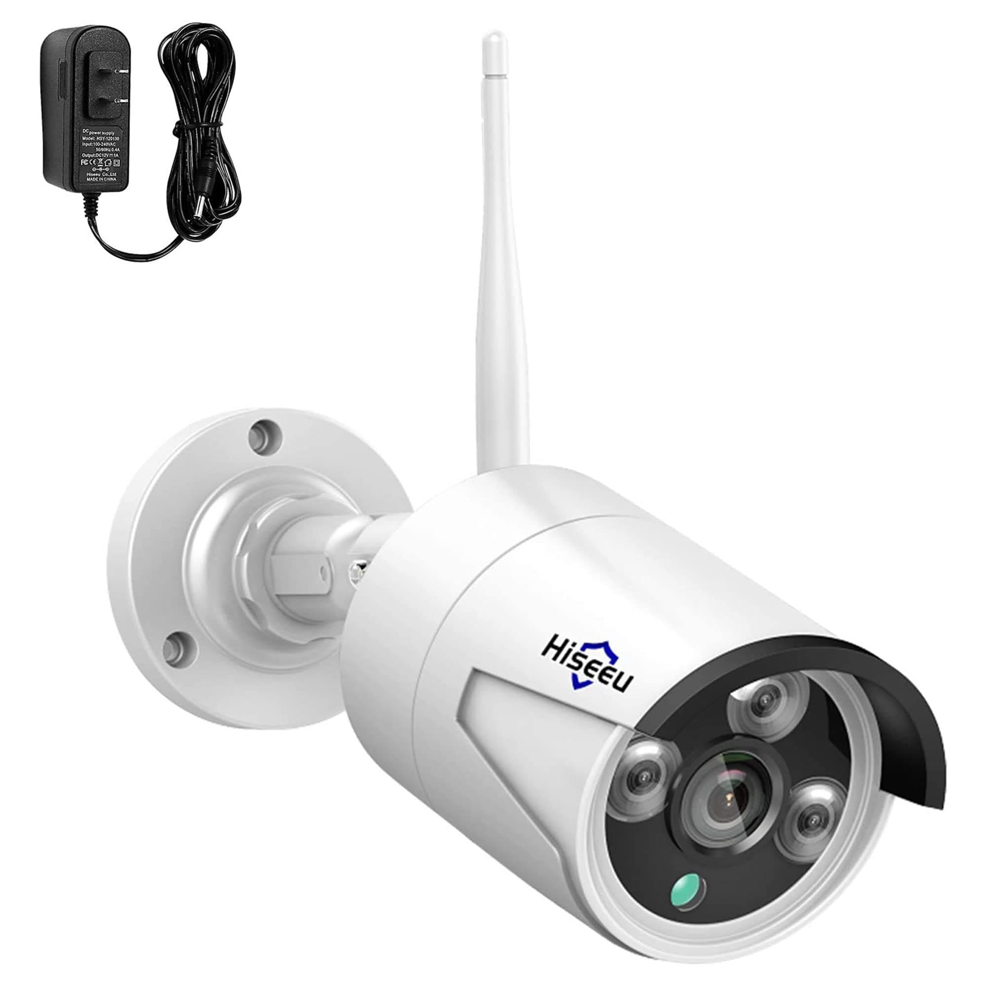 Camera Add on 3MP Outdoor Wireless Security Camera, Waterproof Outdoor Indoor 3.6mm Lens IR Cut Day & Night Vision with Power Adapter, Compatible 10CH Wireless Security Camera System