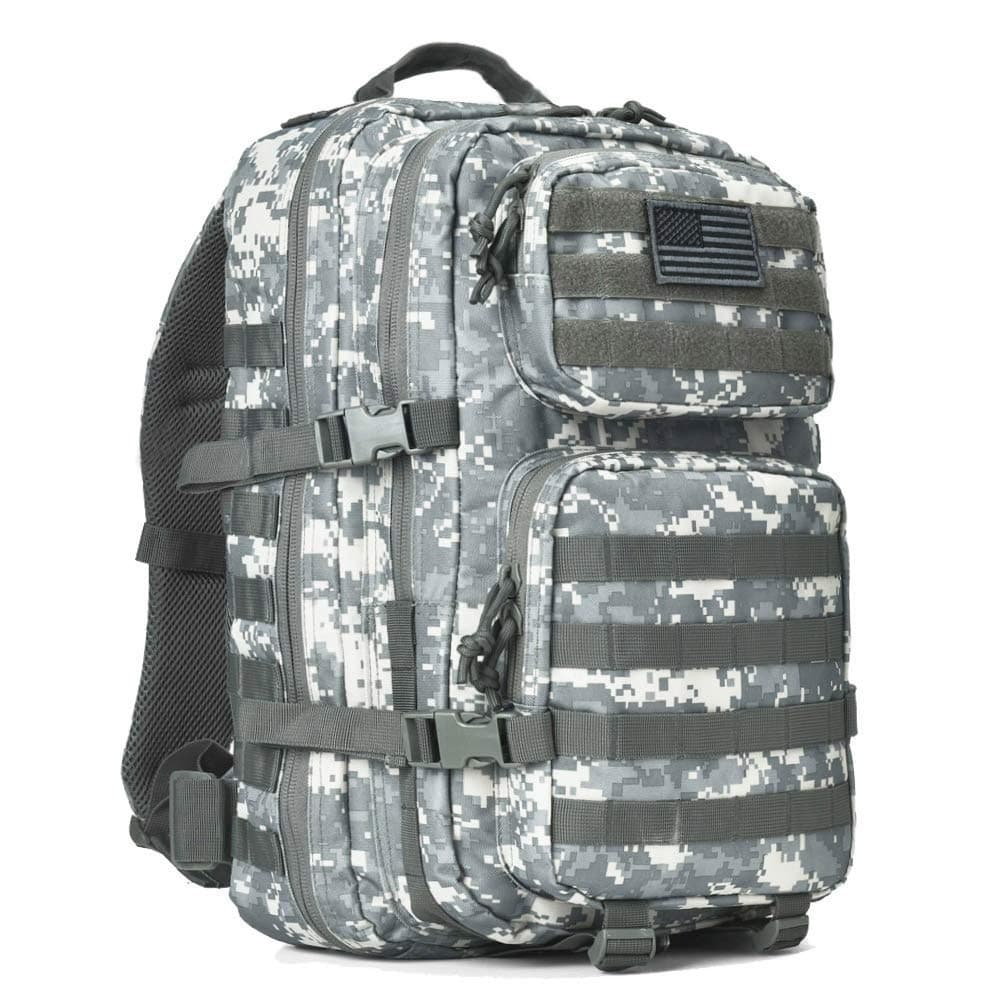 Military Tactical Backpack Large Army 3 Day Assault Pack Molle Bag Backpacks (ACU Camo)