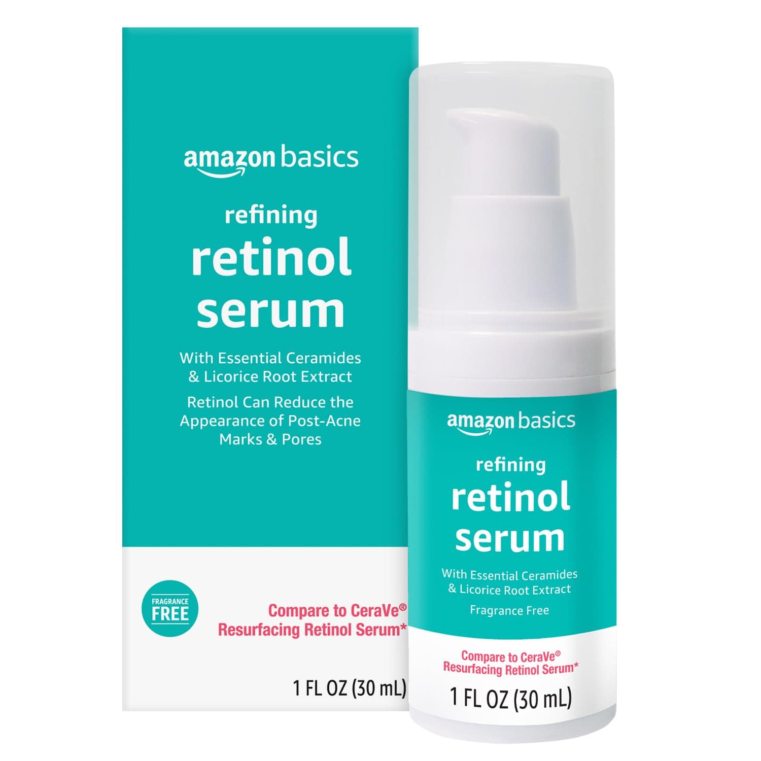 Retinol Serum for Face, Pore Minimizer, Fast Absorbing Formula, 1 Fluid Ounce, 1-Pack