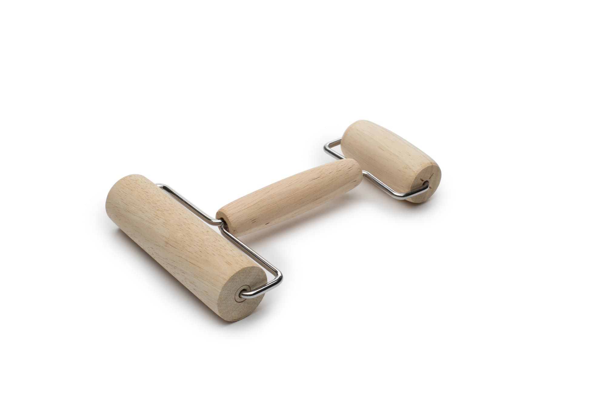 Double Ended Pastry and Pizza Roller, Wood 1.25 x 4.5 x 7 inches
