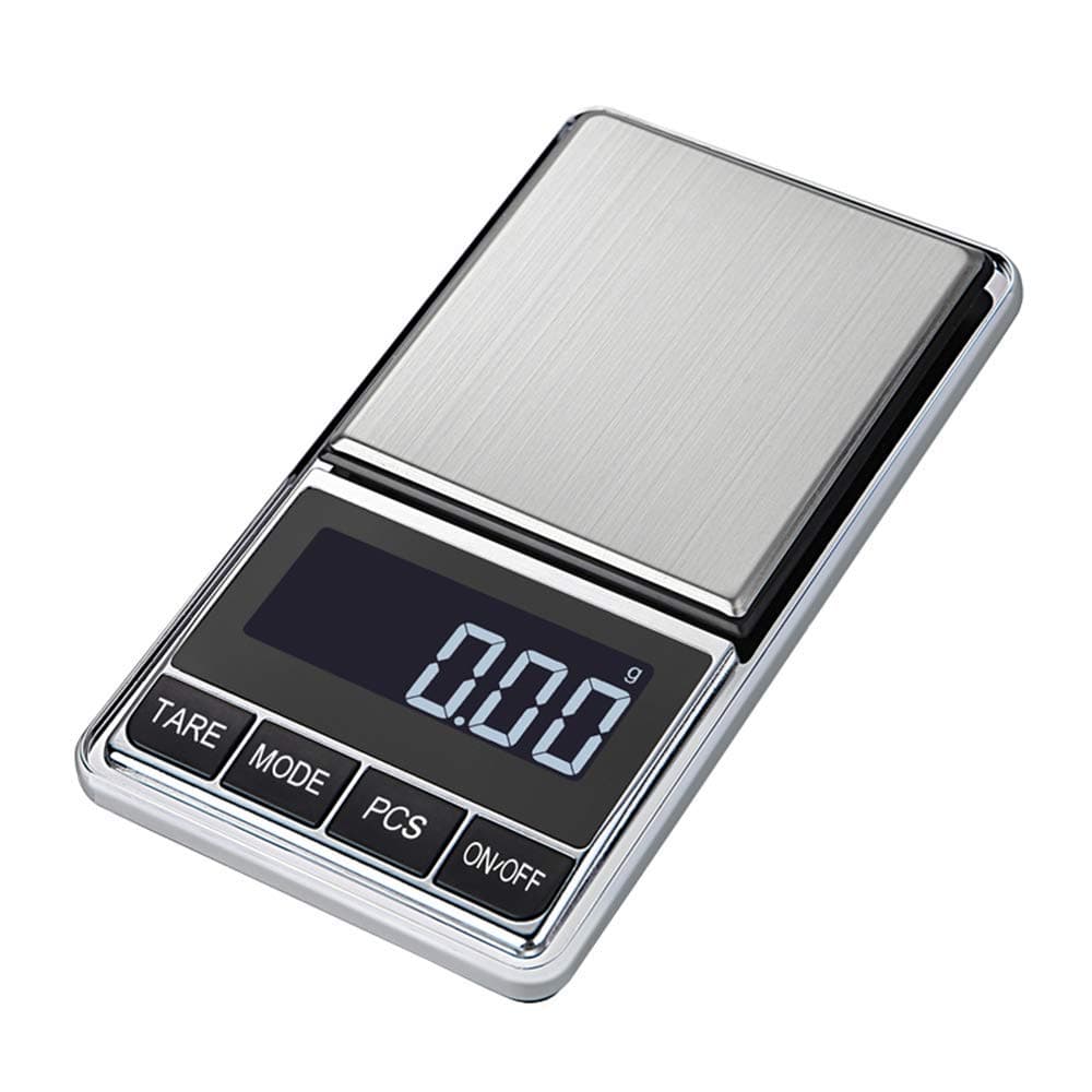 Digital Scale 0.01g, 500g Kitchen Scale & Gold Scale, Mini Precision Gram Scale with 0.001oz, Portable Food Weight Scale, Jewelry Weighing Scale, White Backlit Display