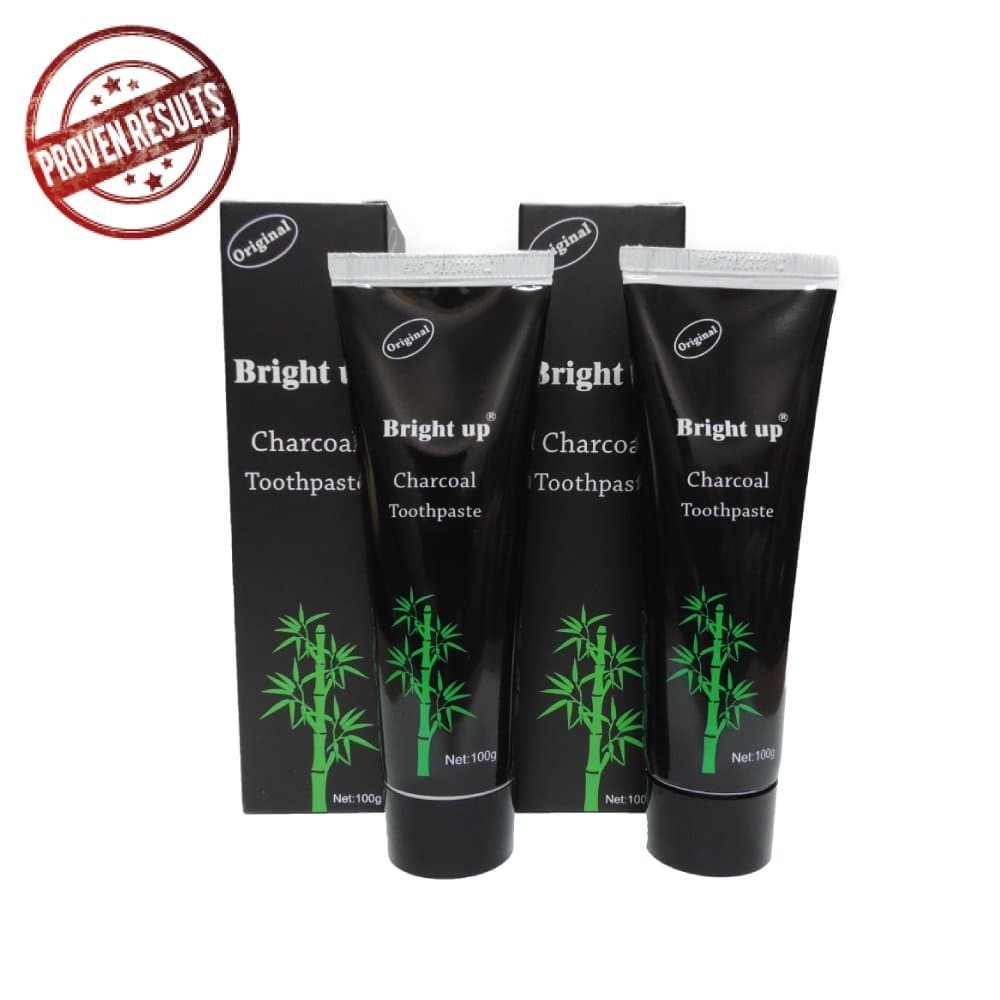 2 Pack - House Living® Bright Up - Activated Charcoal Toothpaste Teeth Whitening - Removes stains and freshens breath 100g(3.5Oz)