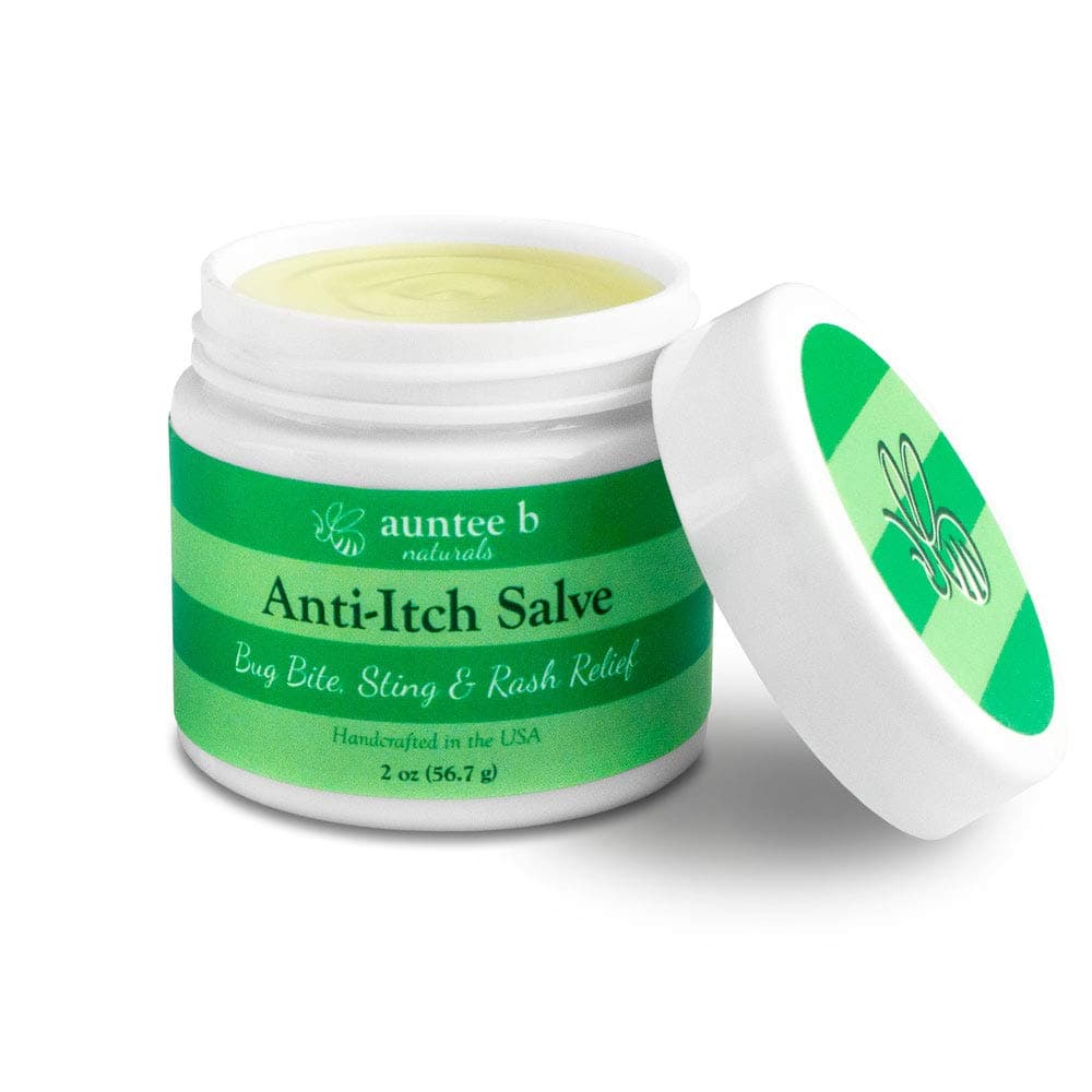 Bug Bite and Anti-Itch Ointment by Auntee B Naturals | Made with Shea Butter, Coconut Oil, Beeswax, Calendula, Lavender | Organic, Safe and Gentle Skin Treatment