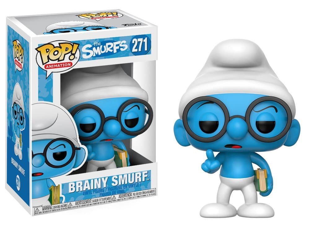 Pop Animation Brainy Smurf Toy