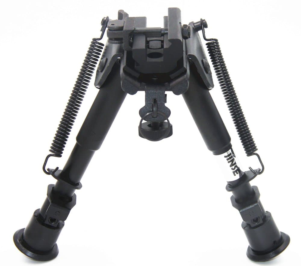 JINSE Bipod Adjustable 6-9 Inches Spring Return with Quick Release Adapter
