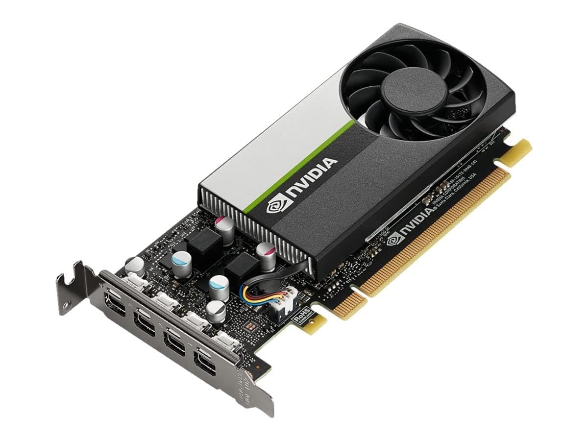 T1000 Professional Graphics Card 8GB DDR6 896 Cores 4 miniDP Low Profile (Bracket Included) OEM (Brown Box)