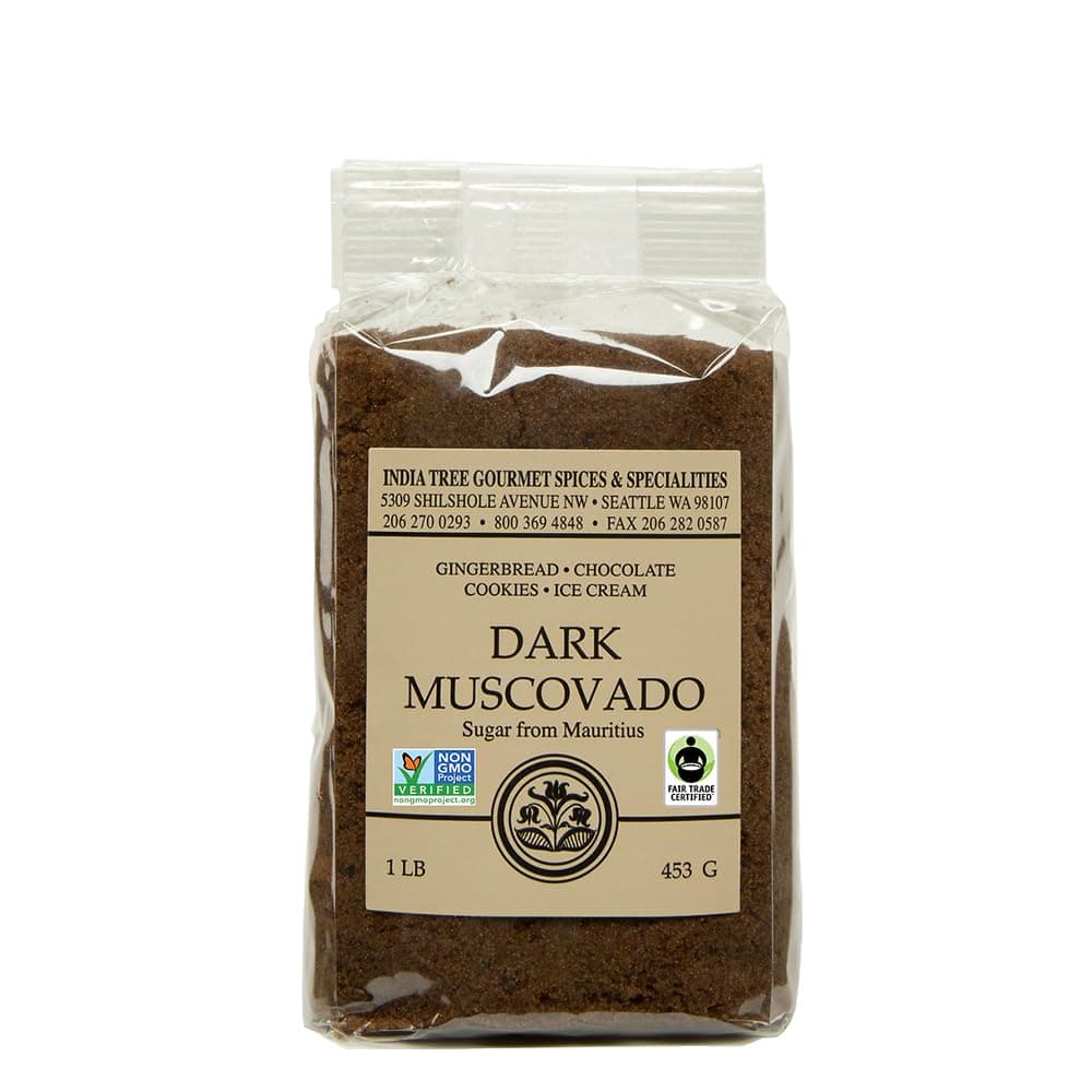India Tree Dark Muscovado Sugar, 1 Pound