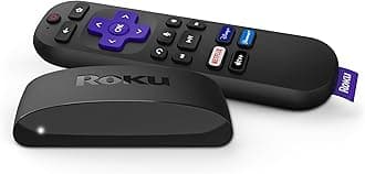 Roku Express 4K+ 2021 | Streaming Media Player HD/4K/HDR with Smooth Wireless Streaming and Roku Voice Remote with TV Controls, Includes Premium HDMI Cable