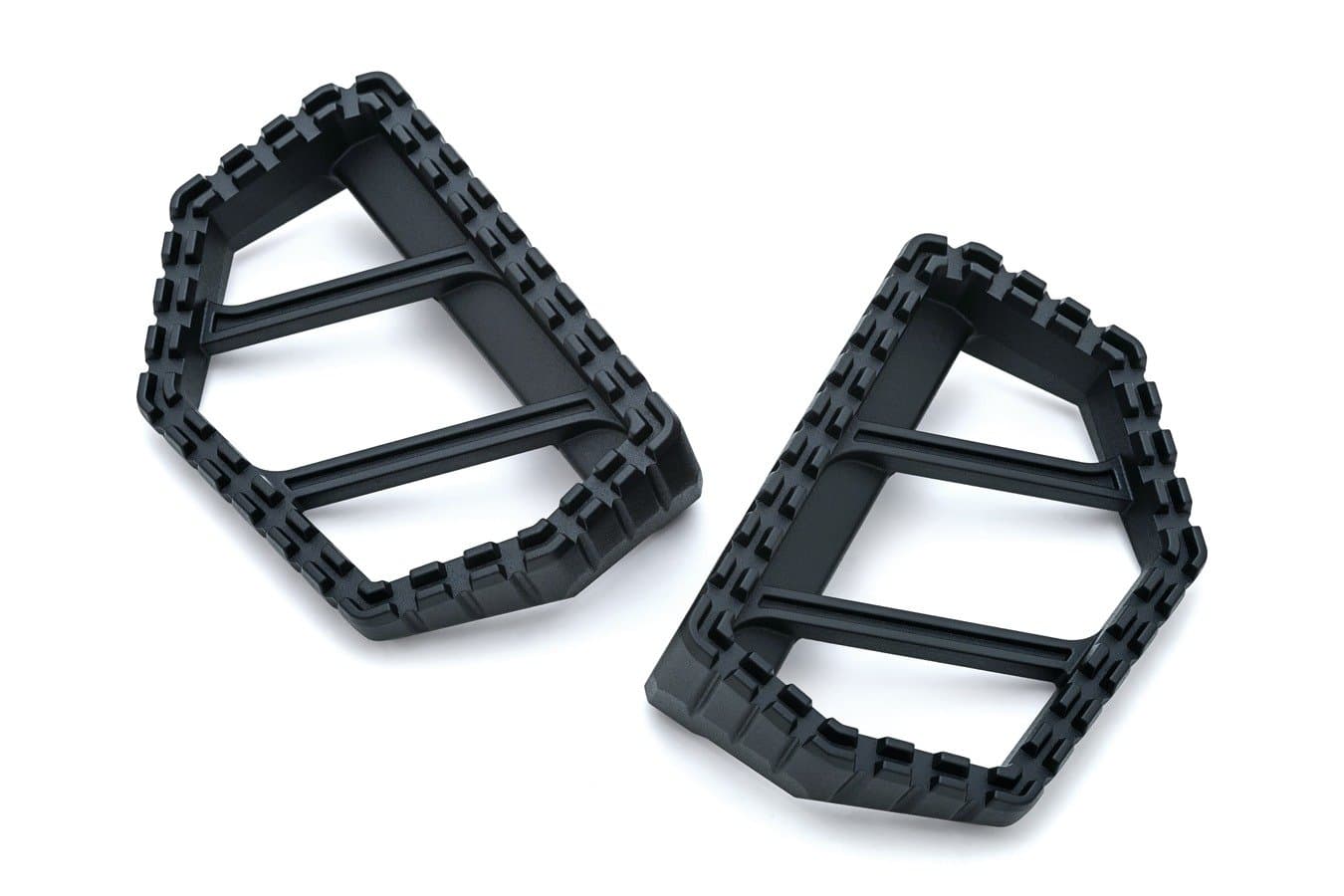 3597 Motorcycle Foot Control Component: Riot Mini Board Floorboards Without Adapters, Satin Black, 1 Pair