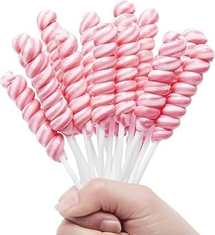 Pink Twisty Lollipops