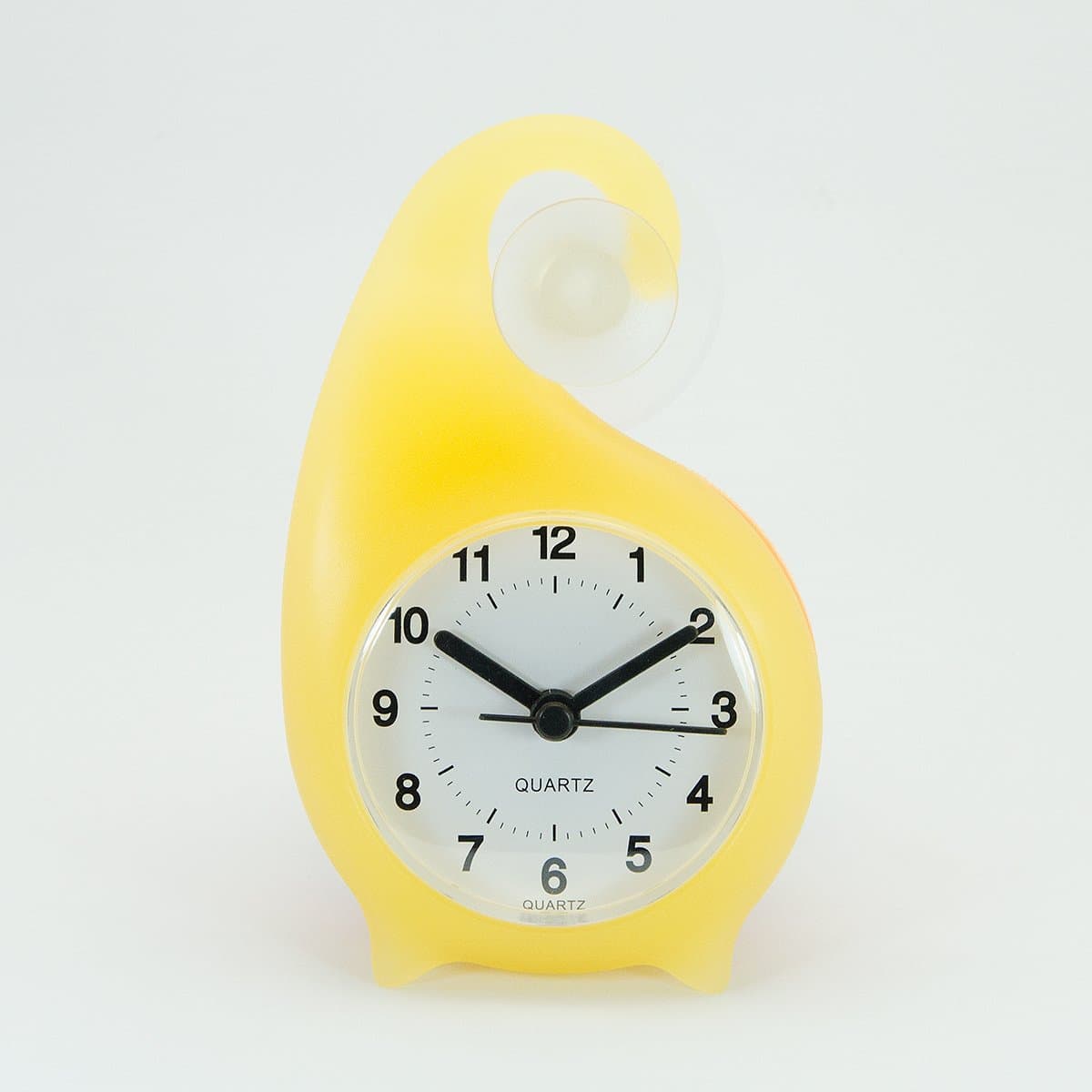 GALAXY TIME Quartz Movement Water Proof Analog Shower Clock with Suction Cup - Yellow