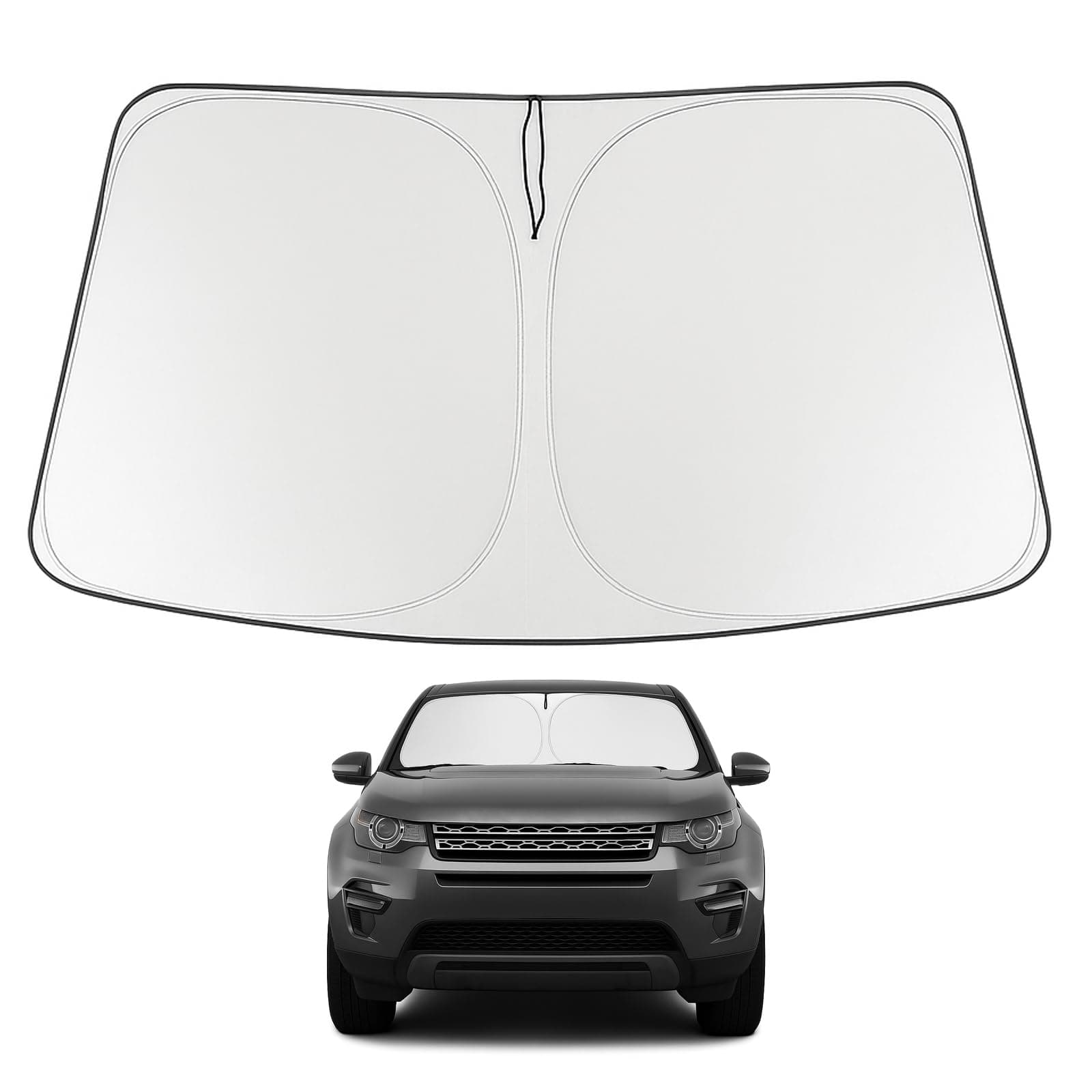 Proadsy 2026 Upgrade Front Windshield Sun Shade Foldable Sunshade Protector Custom Fit 2014-2019 Discovery Sport Accessories