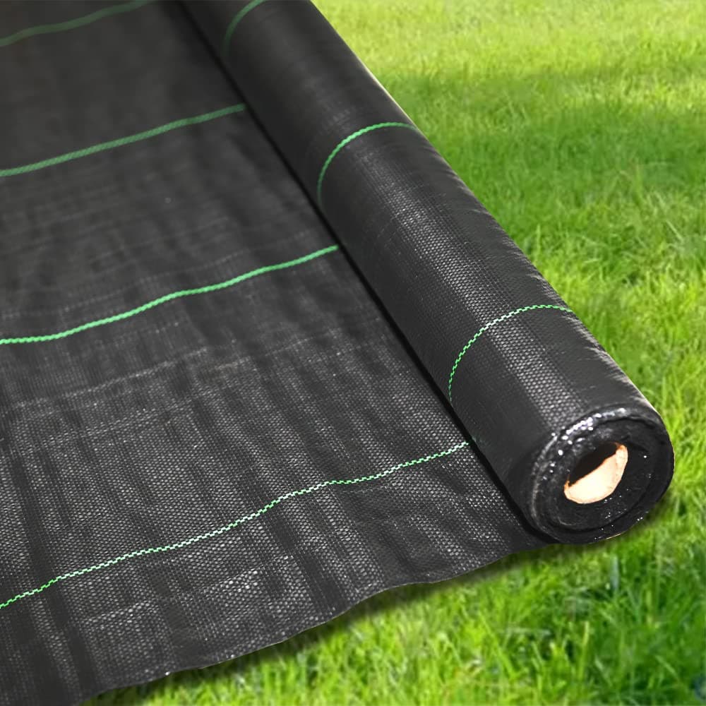 Ram® Heavy Duty Weed Fabric Control 2M X 5M Weed Control Fabric Ground Cover Membrane UV Stabilised Weed Fabric For Patios Garden Flower Beds Landscaping
