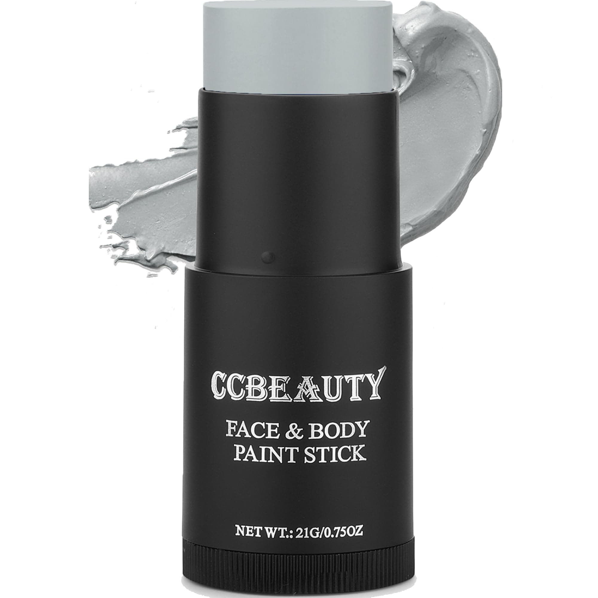 CCbeauty Light Grey Face Paint Stick, Face Painting Kit, Full Coverage SFX Makeup Foundation, Professional Body Paint for Halloween Costume Cosplay Party, For Corpse Bride, Zoombie, Marceline Makeup