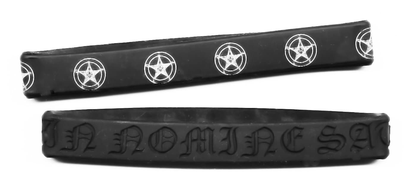 Black Metal Satanic Wristband Set