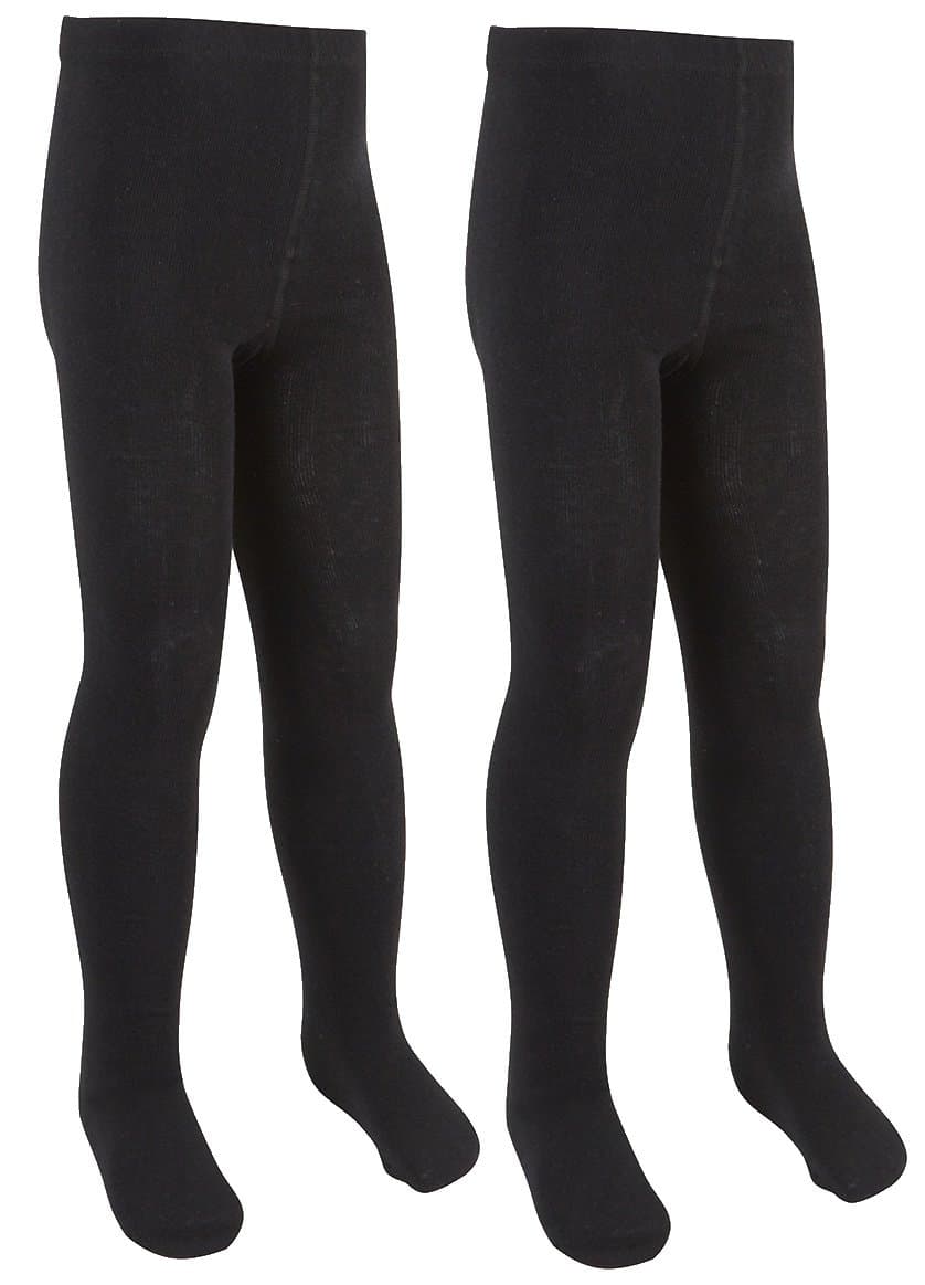 i2iGirls Cotton Rich Plain Knit Tights