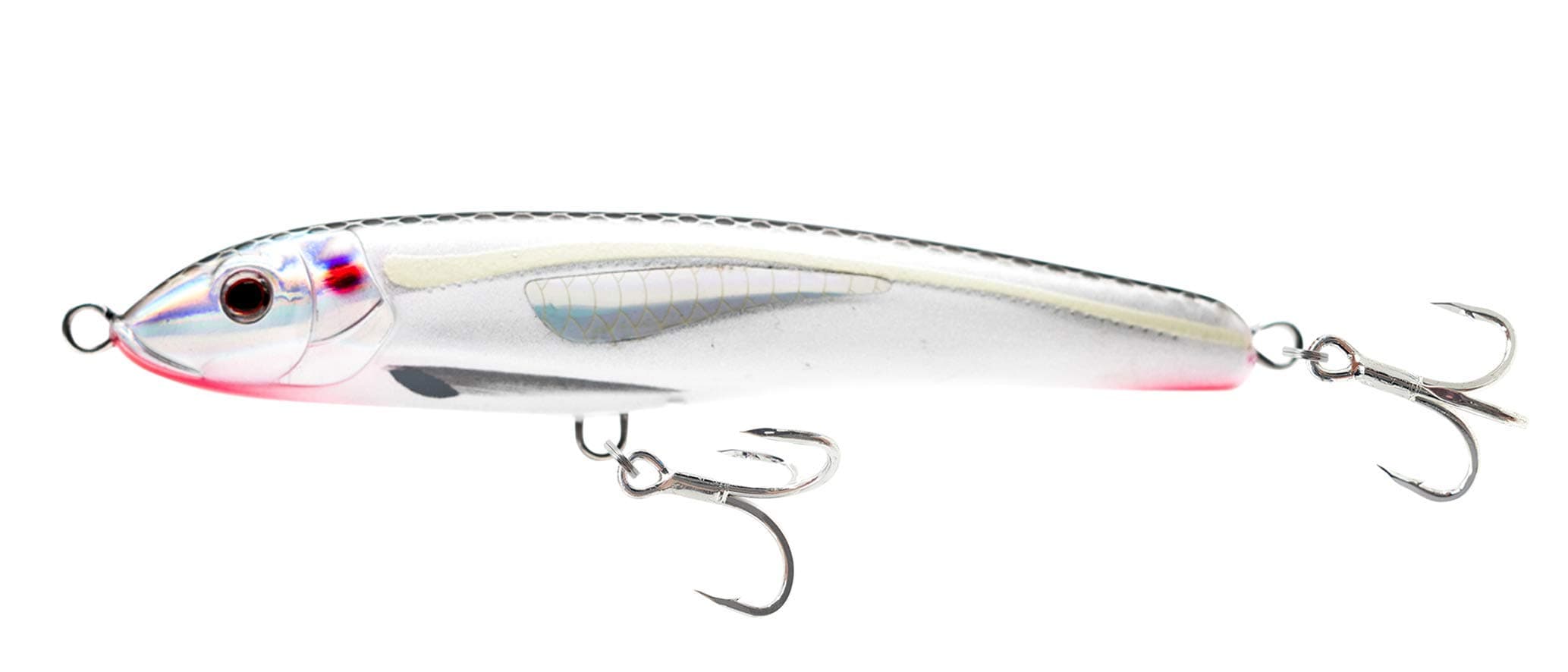 Nomad DesignRiptide Sinking - Surface Stickbait, BKK Diablo 5X Singles, 2/0,#4,#9/0 Hooks
