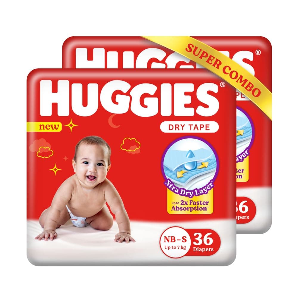 New Born Taped Diapers (72 Counts)
