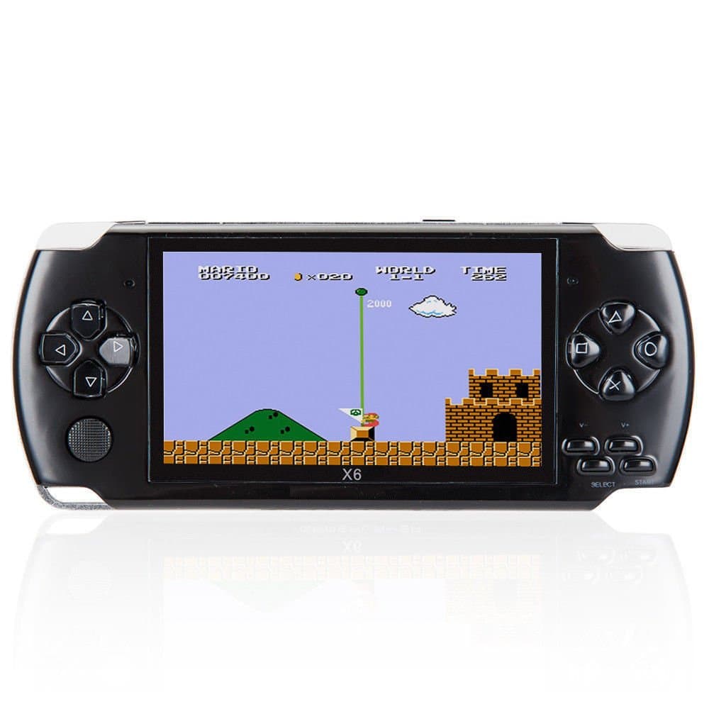 8GB 4.3 Inch Handheld Game Console with 1000 Classic GBA Games, Support Music Playing and Video, Built-in 3M Camera (Black)