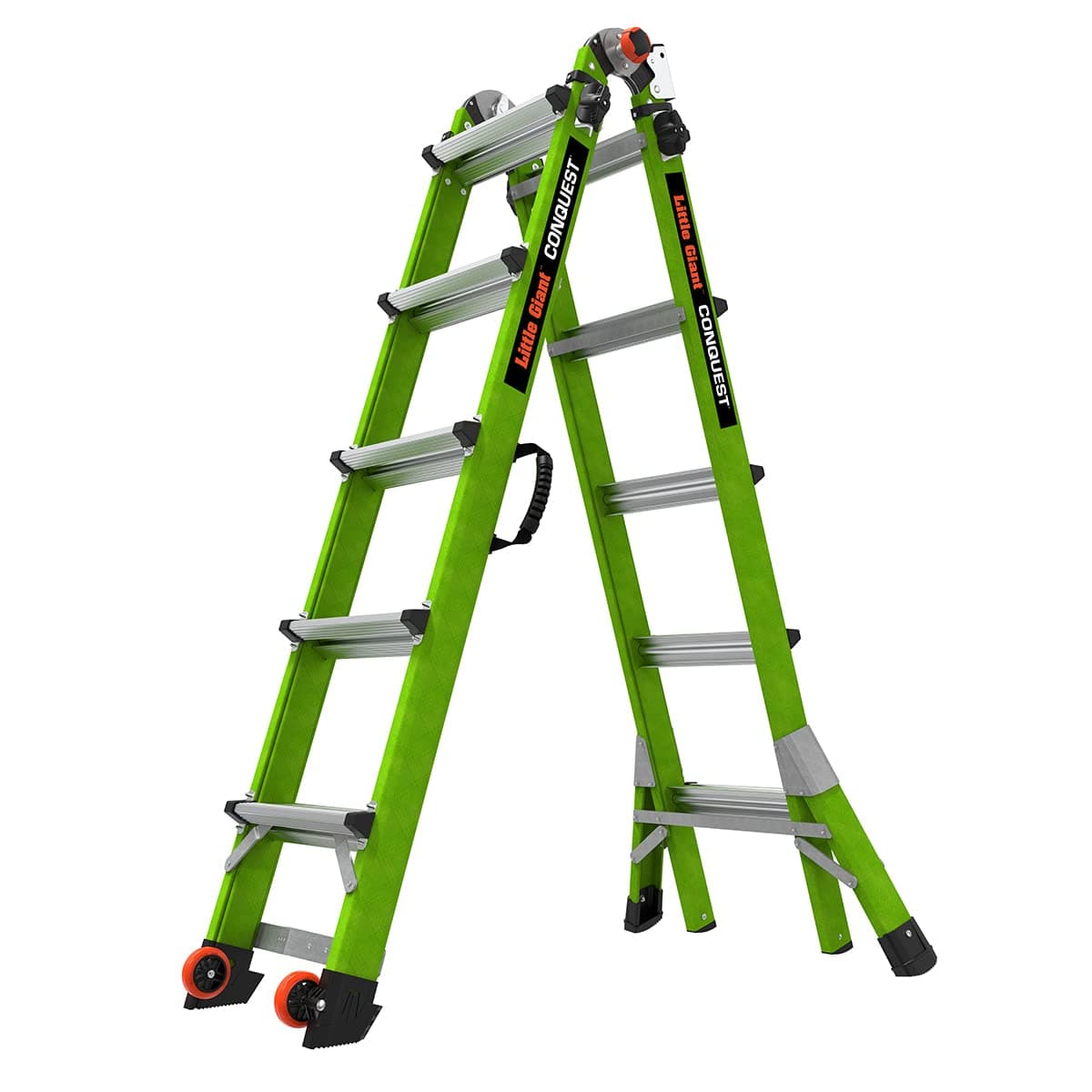 Ladders Systems Conquest 2.0, M22, 22ft, Multi-Position Ladder, Fiberglass, Type 1A, 300 lbs Weight Rating, (17122-001), Green