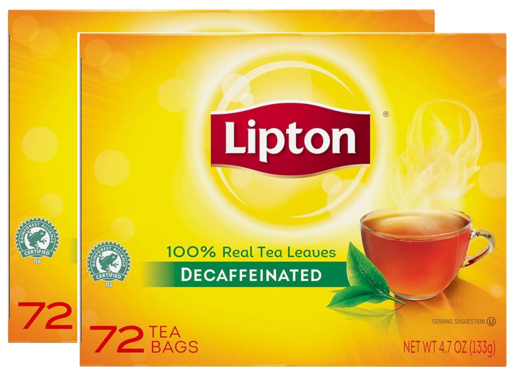 Lipton Black Tea Bags Decaffeinated 75 ct