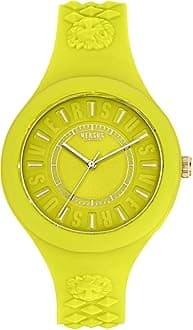 Versus Versace Womens Fire Island Fashion Watch. Adjustable and Sporty Silicone Strap. Includes Travel Gift Pouch.
