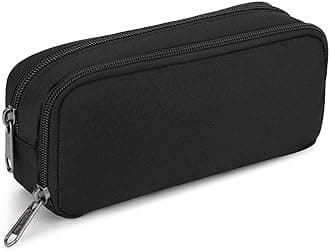 Pencil Case, Simple, Large Capacity, Stylish, High School Students, Junior High School, Boys, Girls, College Students, Elementary School Students, Multifunctional, Convenient, Black
