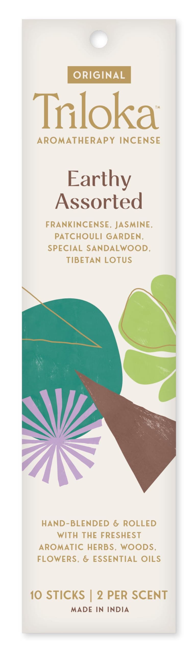 Original Incense, Earthy Assorted, 10 Stricks