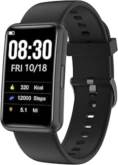 - Fitness Tracker No Bluetooth No APP/Phone Required, Fitness Watch for Men Women Parents Pedometer Watch with Sleep Tracker Steps Counter Alarm Clocks IP68 Waterproof (Black)