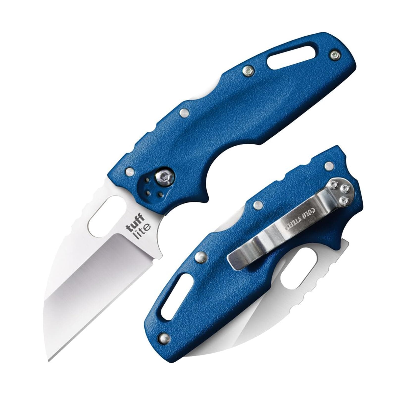 Cold Steel 1108067-SSI Tuff Lite Plain 2 1/2" Blade 6" Overall - Blue - multi, N/A