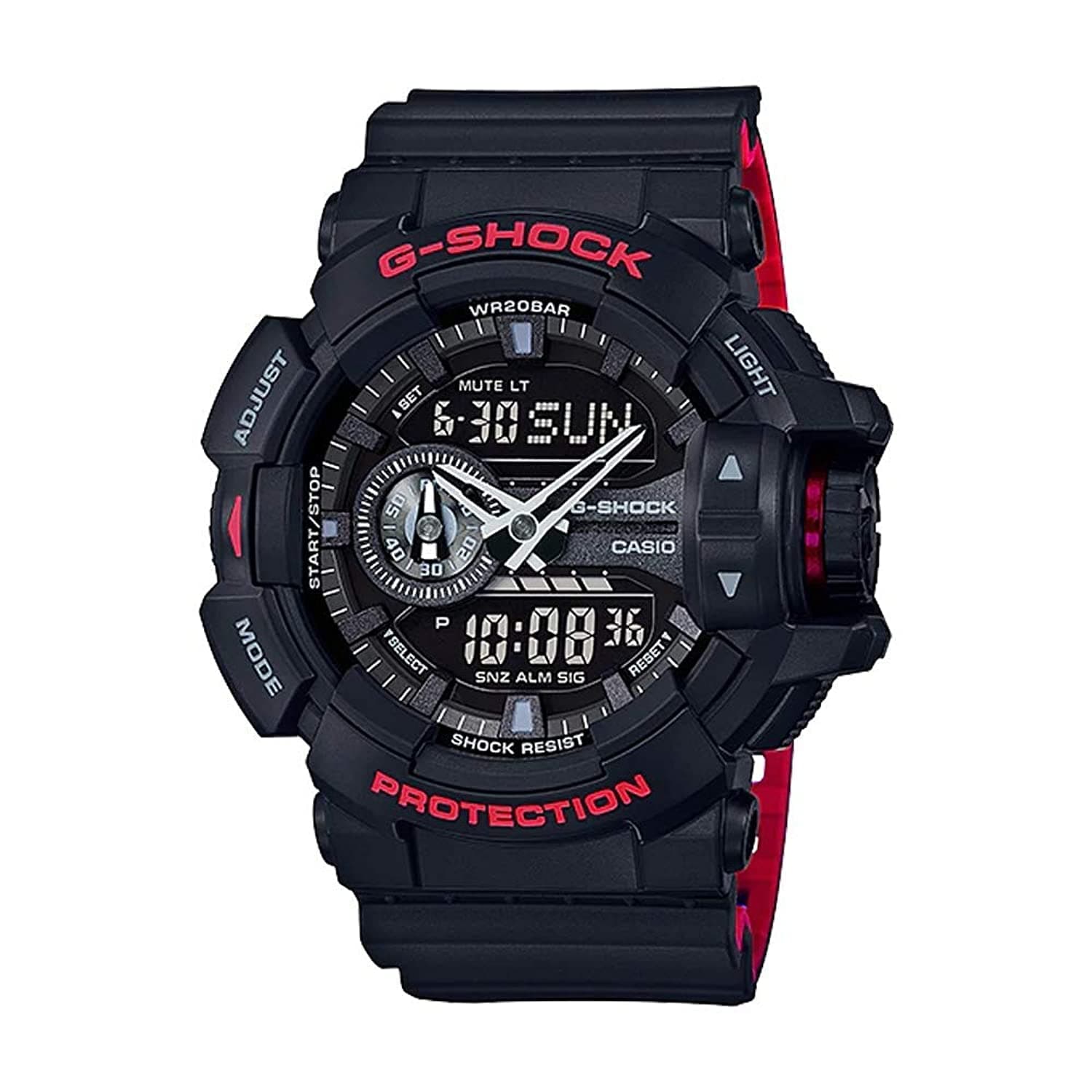 G-Shock Casio GA-400HR Black/Red Layer Series - Black/One Size