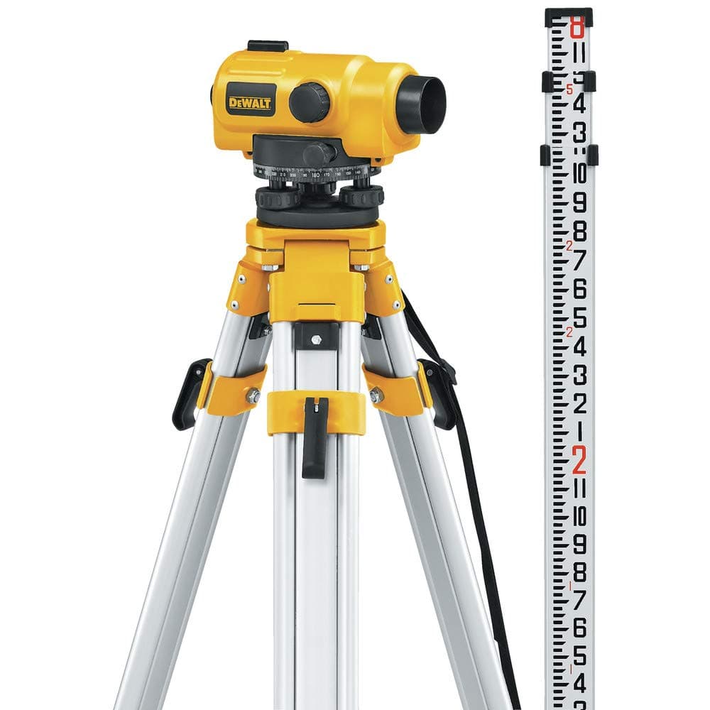 DEWALT DW096PK 26X Automatic Optical Level Kit with Tripod, Rod, and Carrying Case