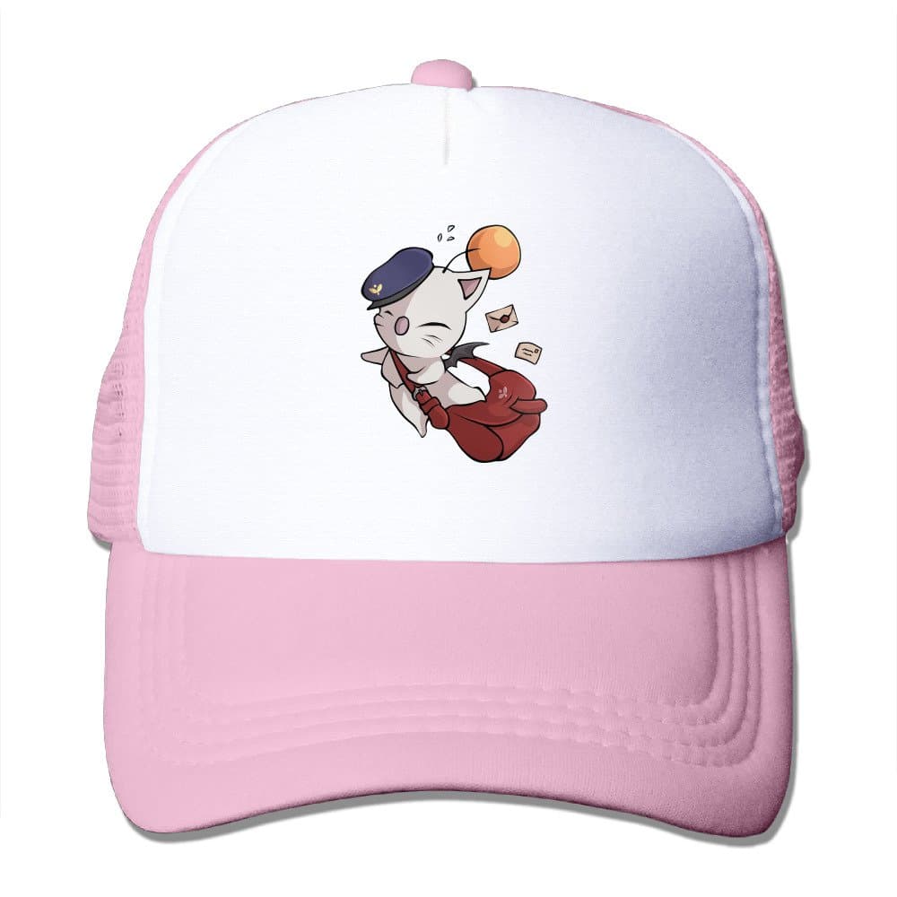 Delivery Moogle Final Fantasy Toddler Custom Baseball Cap One Size Fits Most Dancing Mesh Cap Adjustable