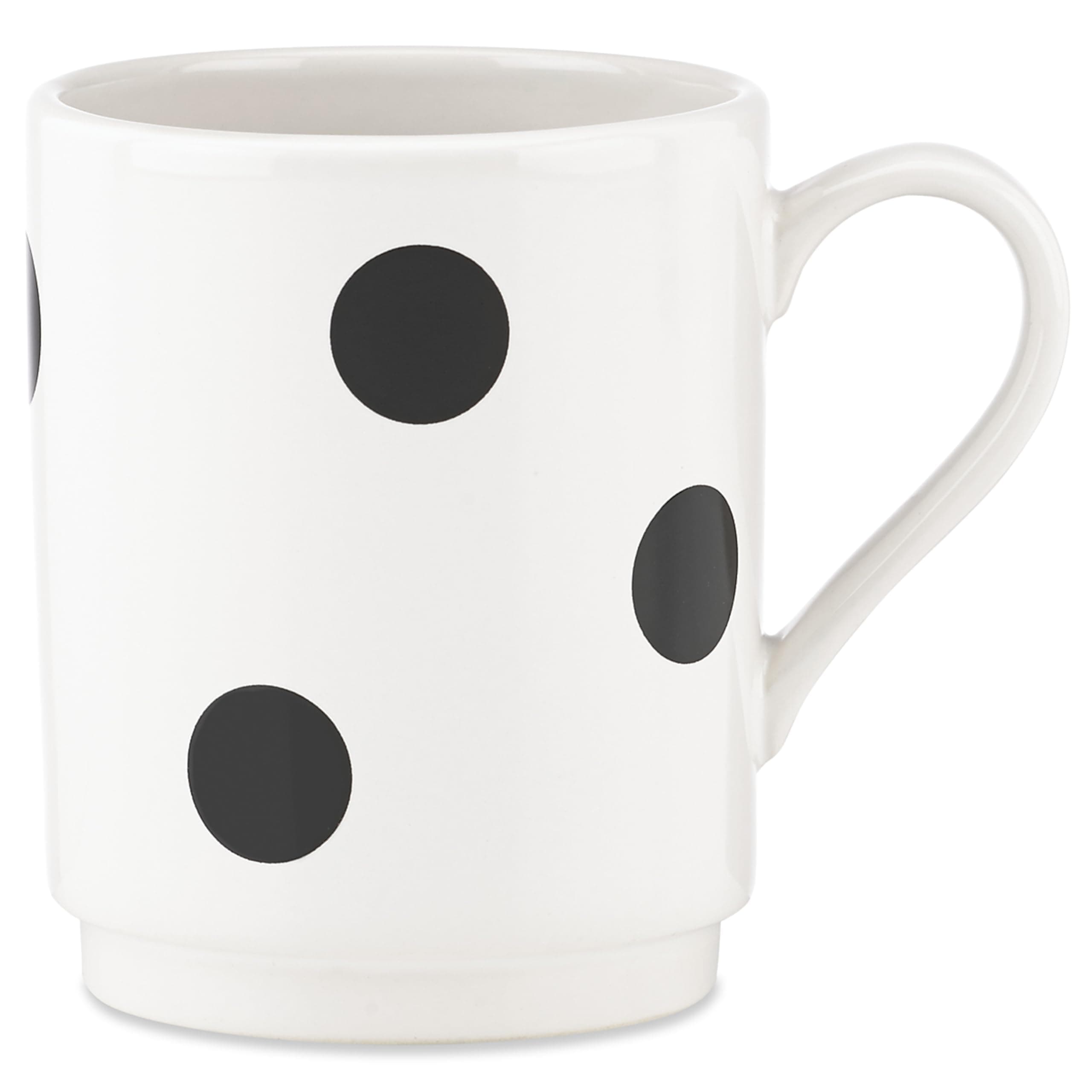 Deco Dot Mug, 1 Count, White