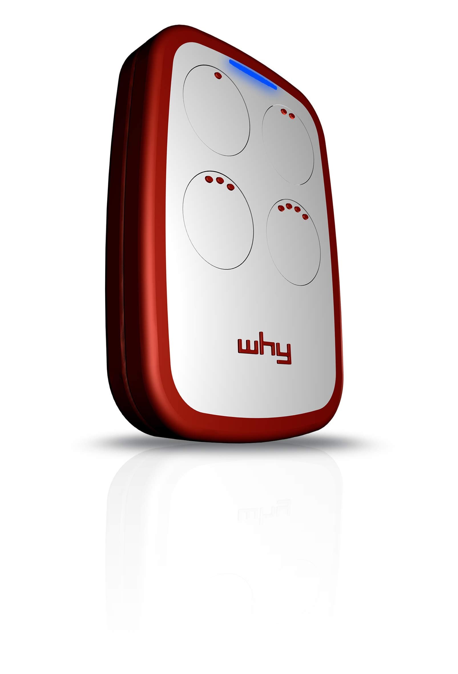 SICE - NEW WHY EVO Remote radio control Rolling code compatible with all brands and models white/red