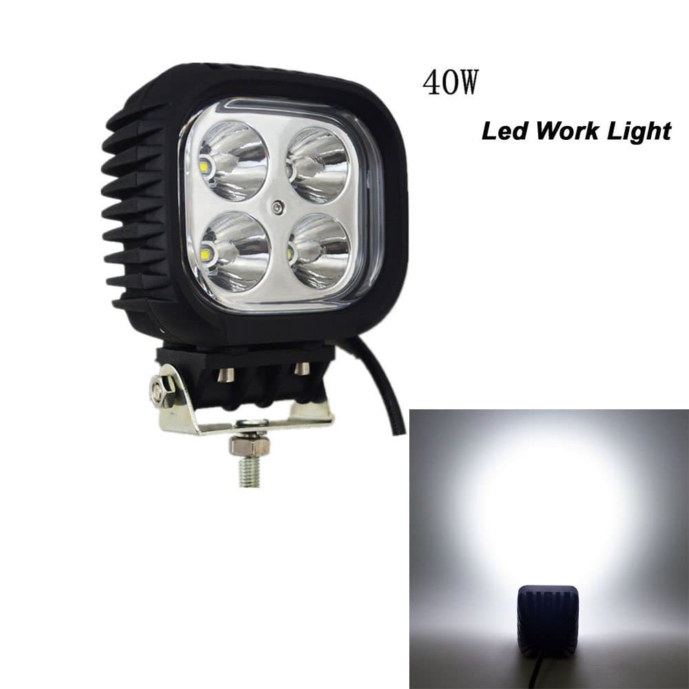 5 Inch 40w Cree Led Driving Work Light 4pcs 10W Hight Power Spot Off Road Motorcycle Led Lights for Truck Motorcycle Jeep JK 4x4 Off Road ATV UTV Work Lamp