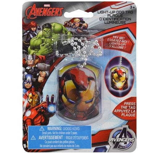 Marvel Avengers Iron Man Light-Up Dog Tag