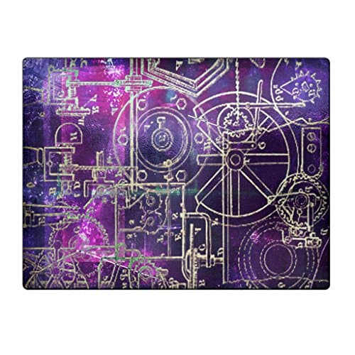 Steampunk Schematics Colorpop - Glass Cutting Board