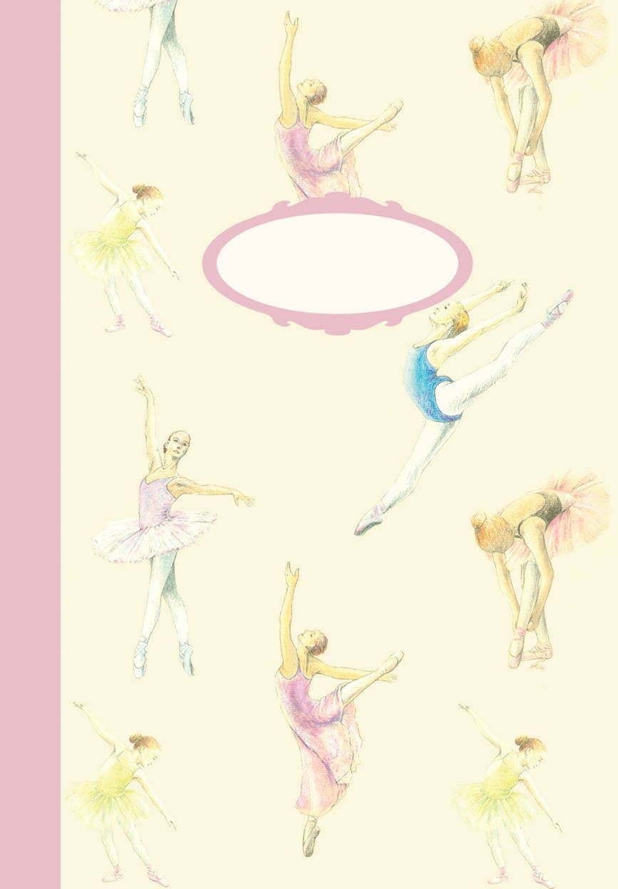 Ballerina Ballet Dancer Thin Blank Jotter