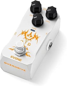 RVONE Overdrive Guitar Pedal, Tube Screamer Guitar Pedal, Guitar Effects Pedal for Electric Guitar, Analog Guitar Effects Pedal, True Bypass