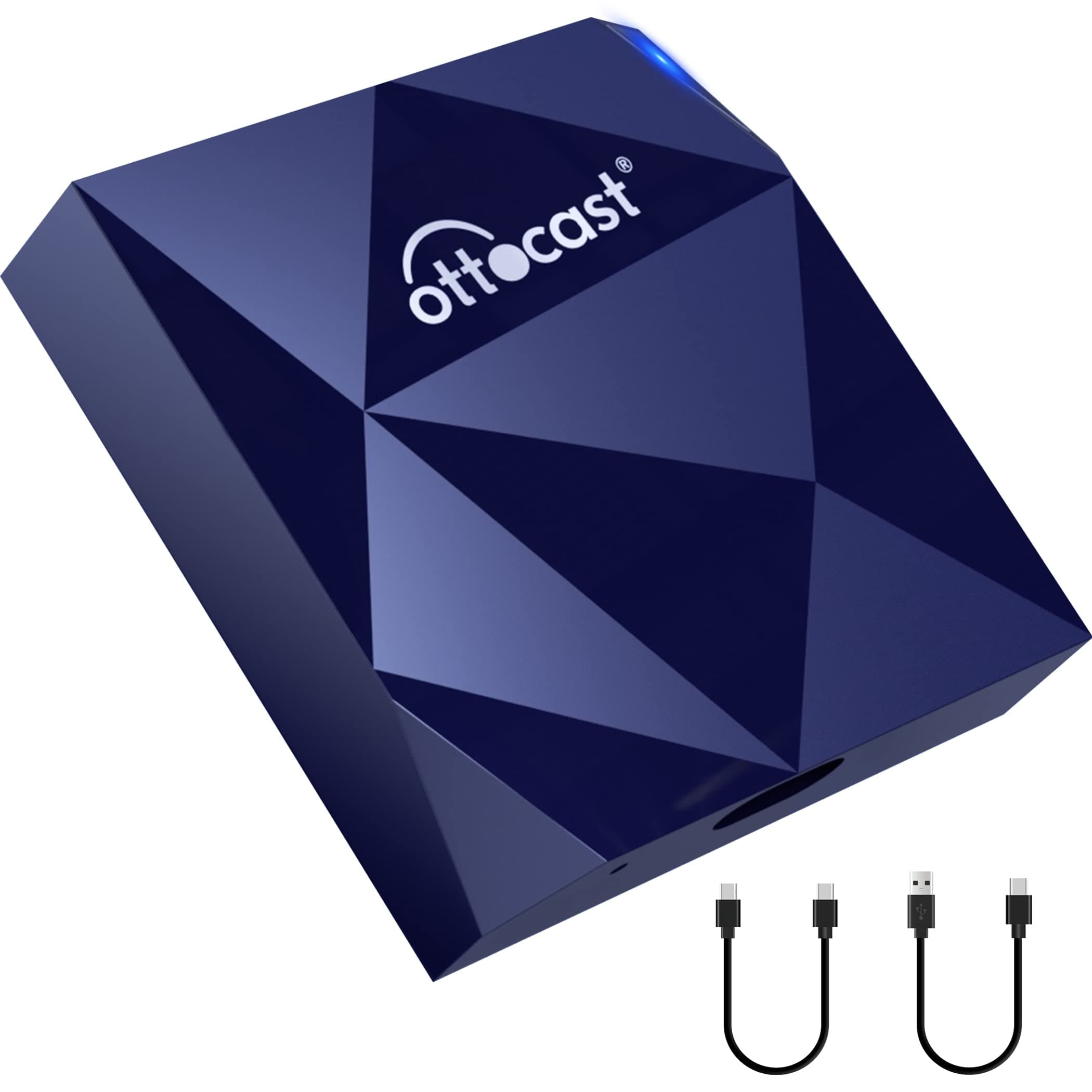 Ottocast Wireless Android Auto Car Adapter for Android Phone - Convert Wired to Wireless, Easy Setup via Plug-in Car USB，5Ghz WiFi 15s Auto Connection Online Update