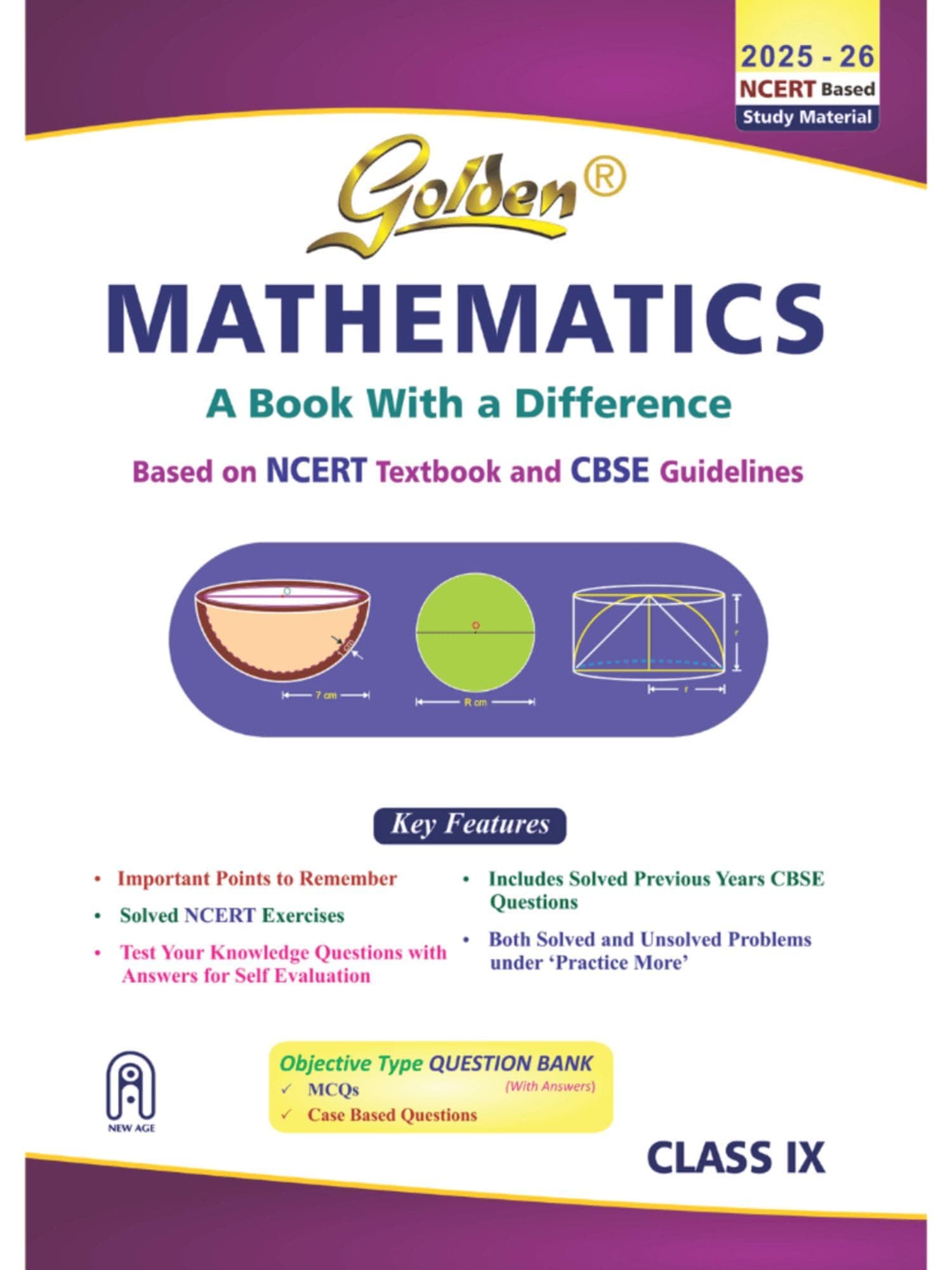 Golden Mathematics: (With Sample Papers) A Book With A Difference Class-9 (For 2021 Cbse Final Exams)