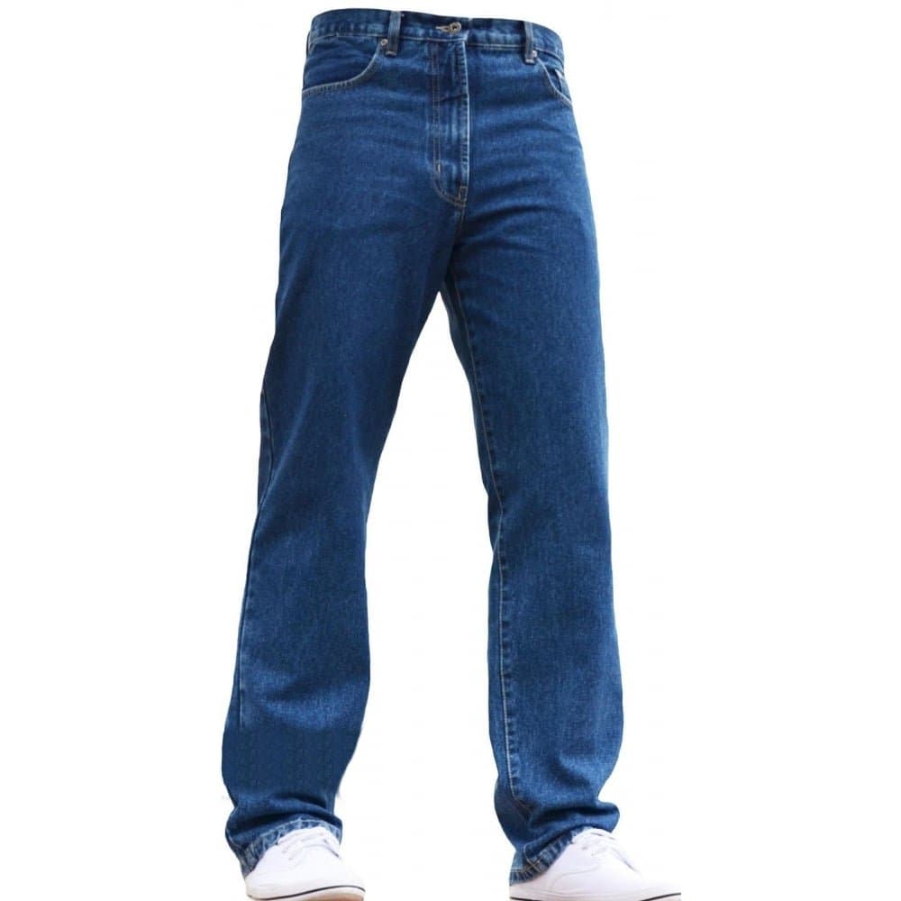 Blue Circle Mens Heavy Duty Work Wear Regular Straight Base Fit Stonewash Jeans 28-60