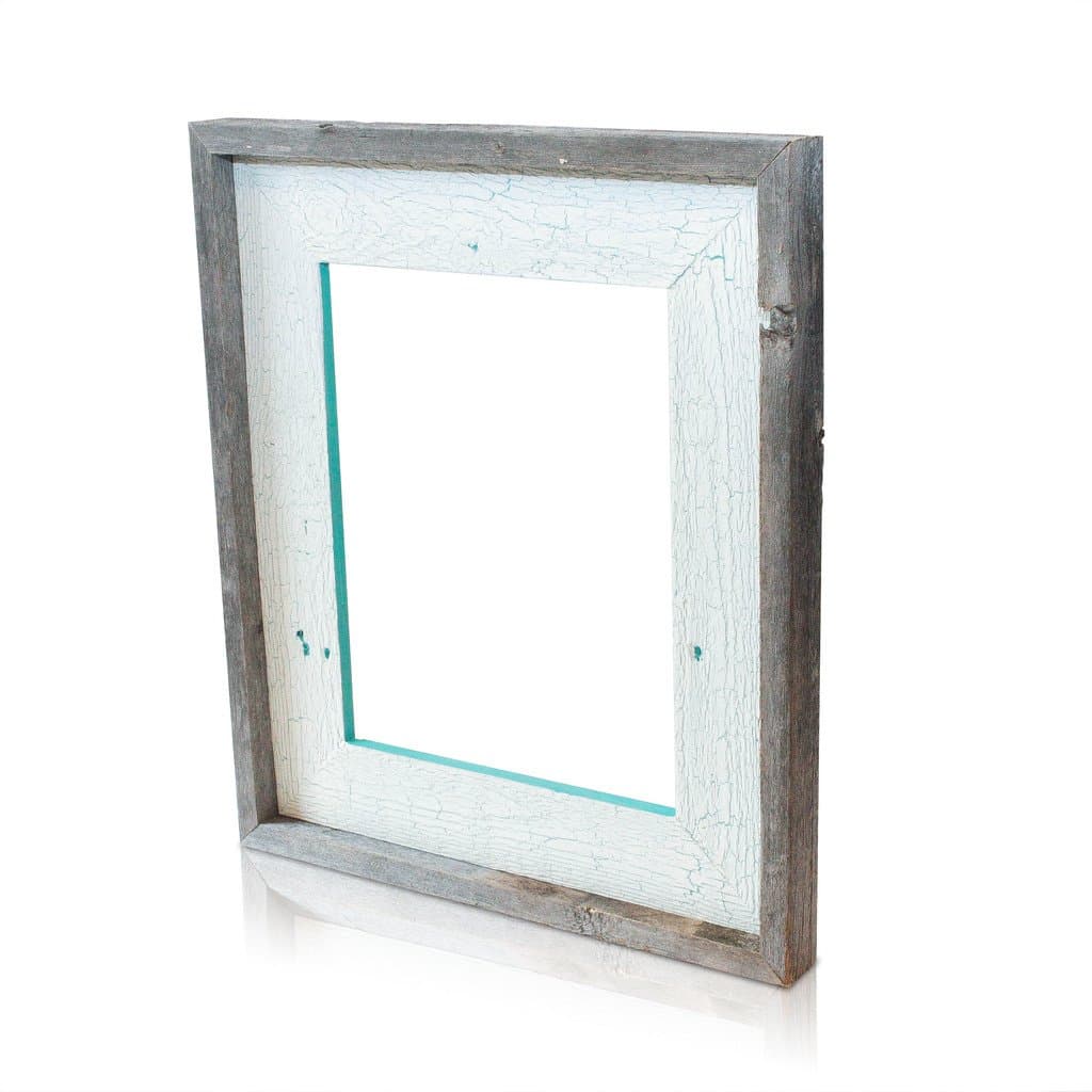 5X7 Reclaimed Wood Frame Crackled C