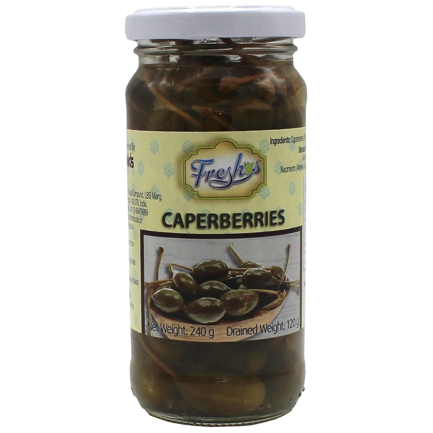 Freshos Capersberries, 8.47 oz ℮ 240 g