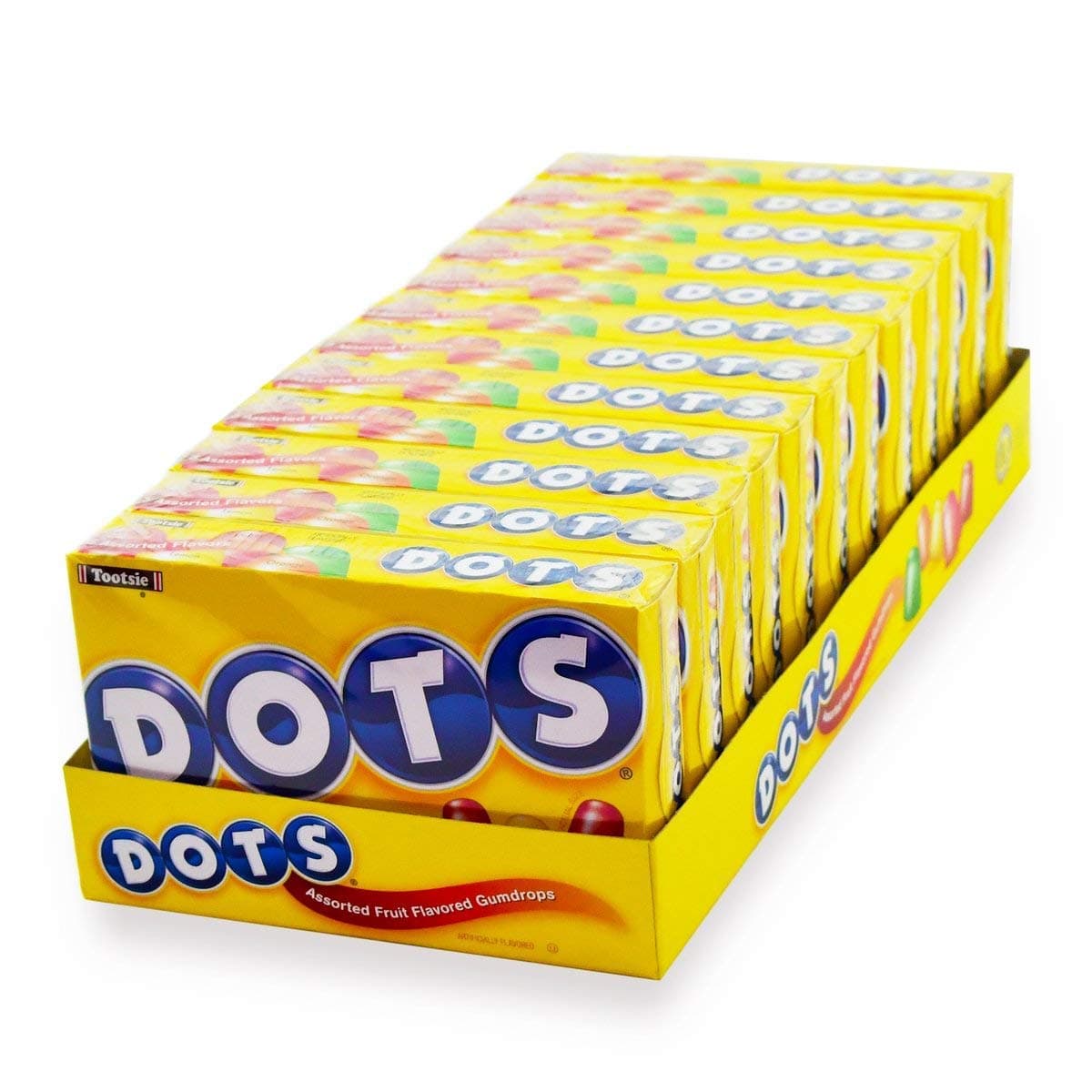 Tootsie Dots Assorted Fruit Gumdrops 6.5 oz.12