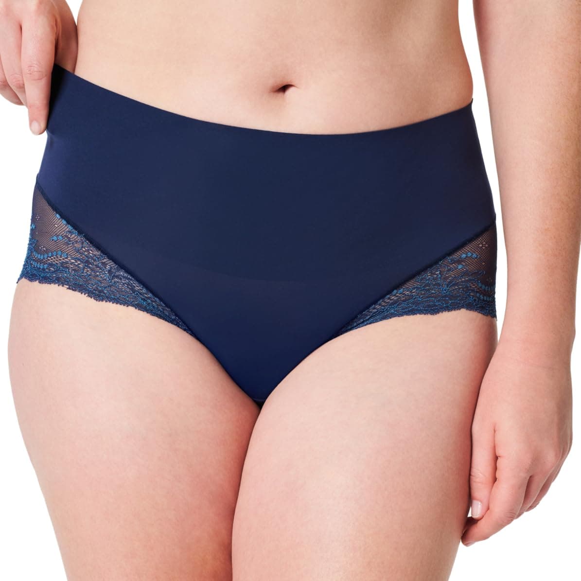 SPANX Undie-Tectable Lace Hi-Hipster Panty - For Core Control - Comfortable Lace Shapewear Underwear - No Visible Panty Lines
